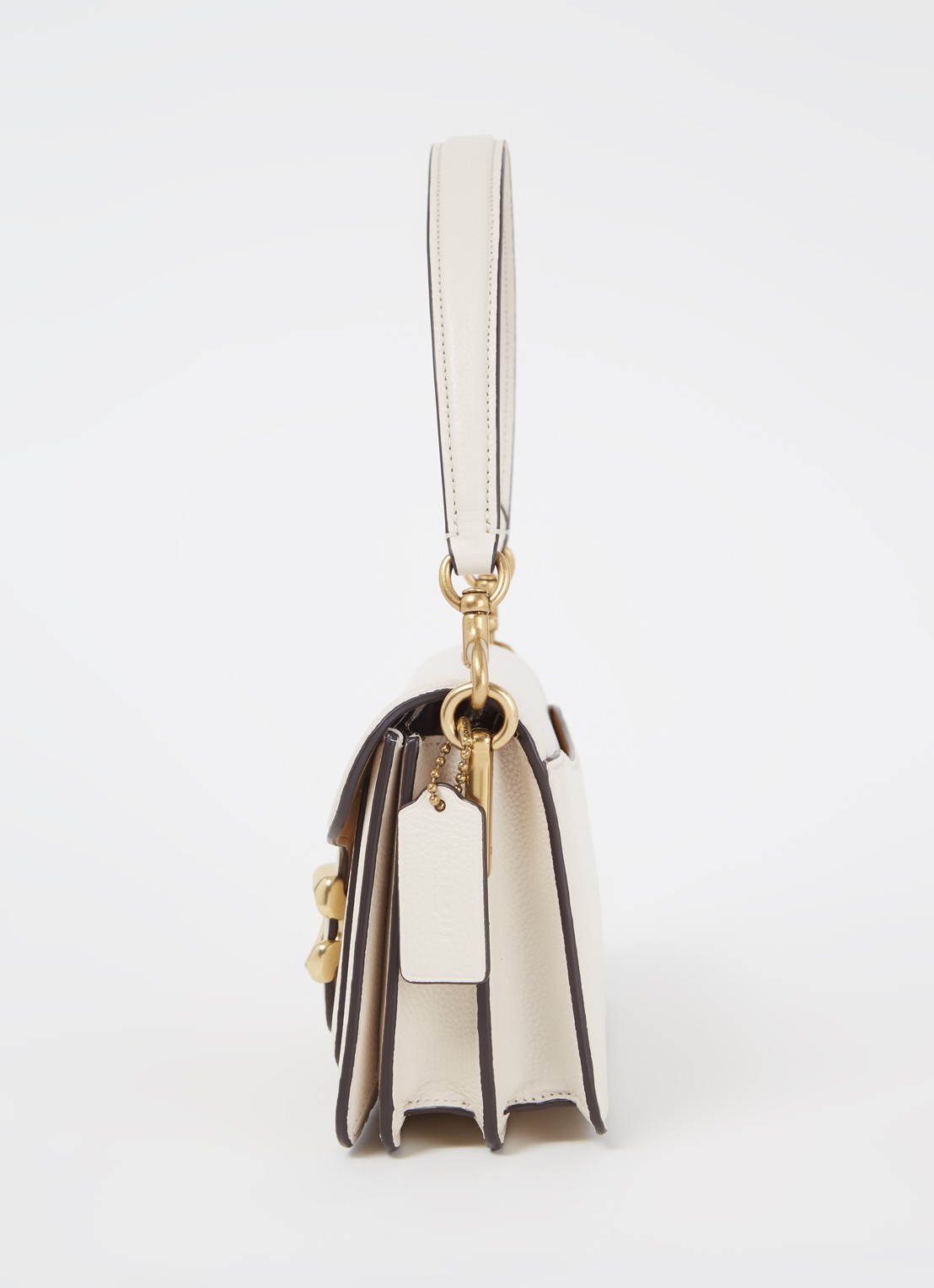 Coach Tabby 26 schoudertas van leer - detail 3 creme