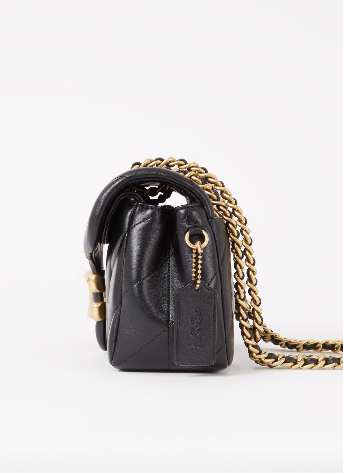 Coach Tabby 26 schoudertas van quilted leer - detail 6 zwart