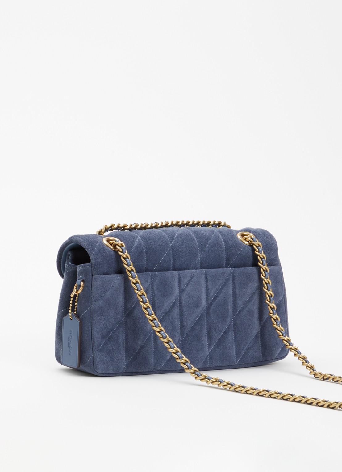 Coach Tabby 26 schoudertas van quilted suède  - achterkant 4 jeans