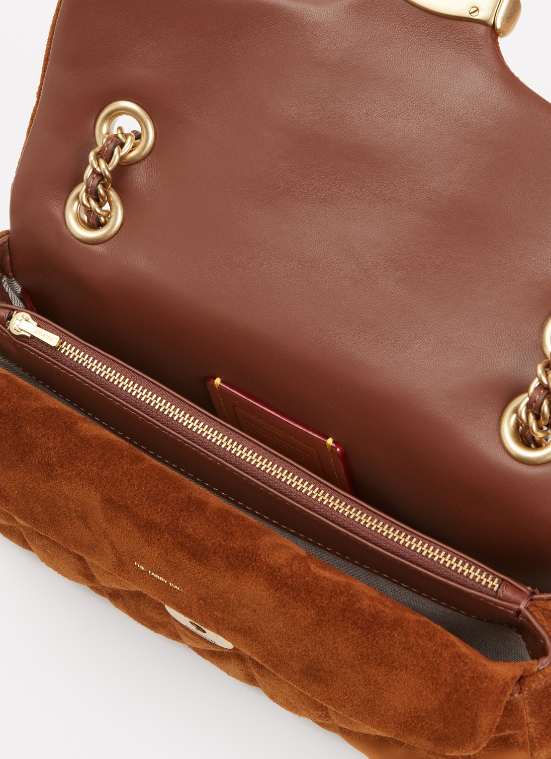 Coach Tabby 26 schoudertas van suède - detail 5 bruin