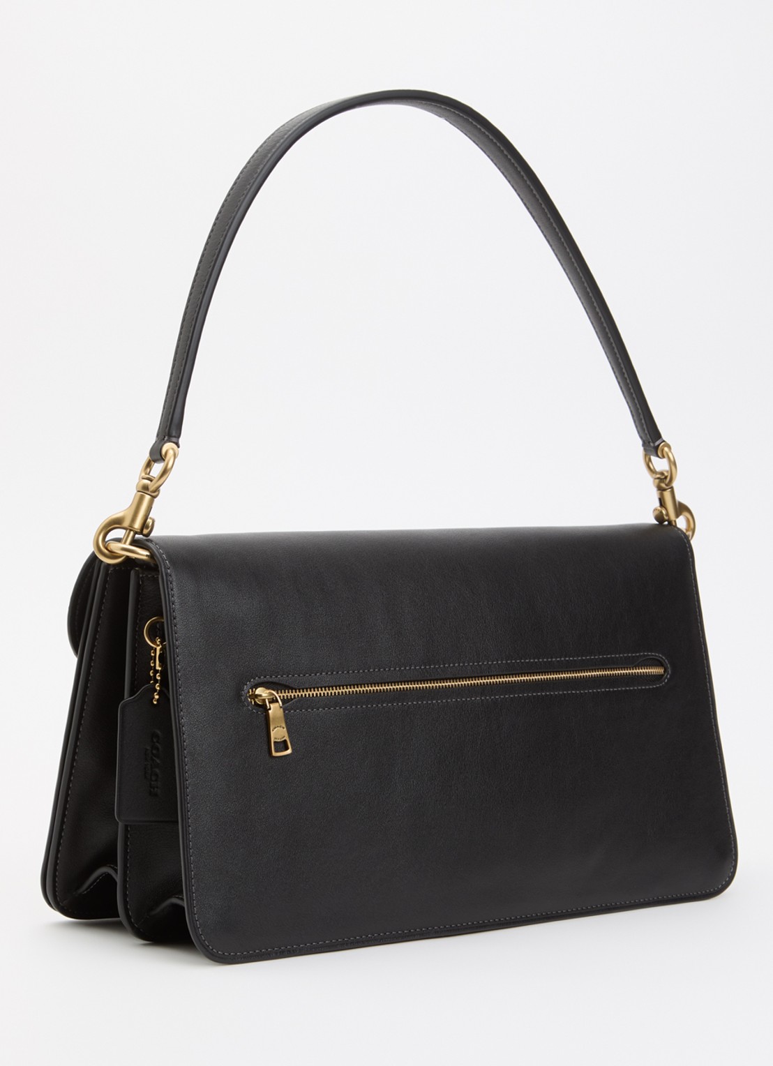 Coach Tabby 36 schoudertas van leer met logo  - achterkant 6 zwart