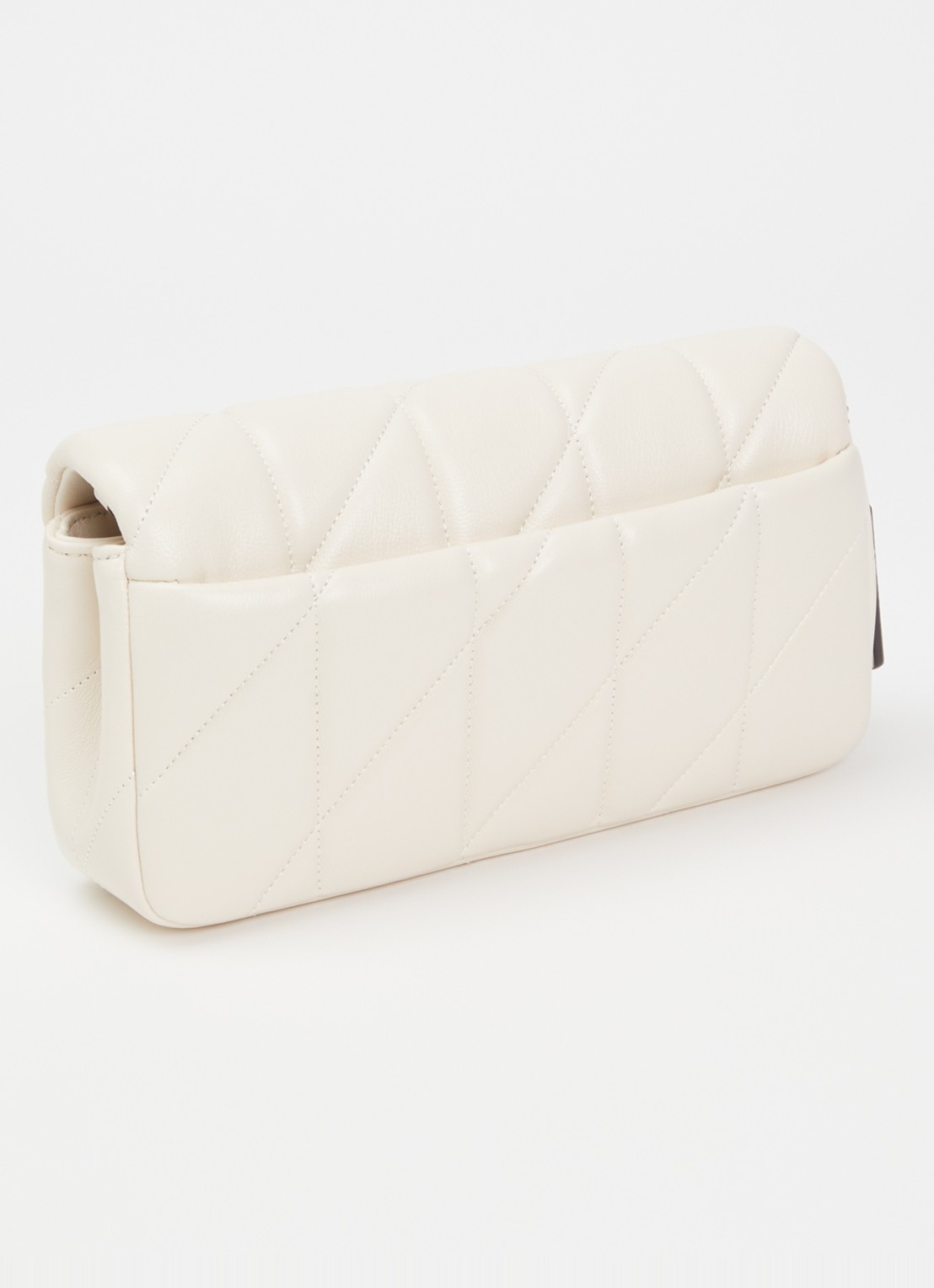 Coach Tabby Chain 19 crossbodytas van leer - achterkant 4 gebroken wit