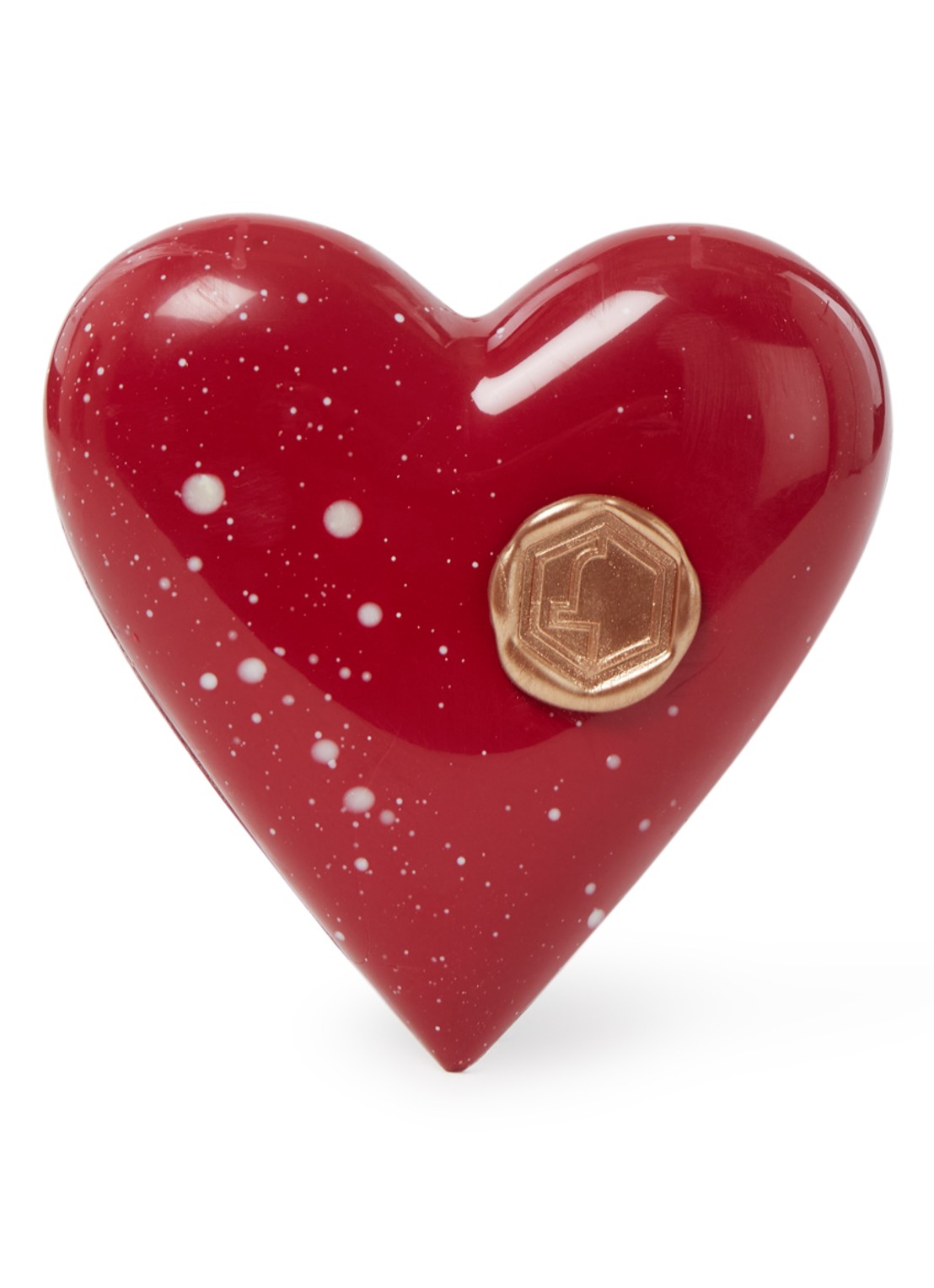 Coco & Sebas Hart melkchocolade en bladgoud - voorkant steenrood