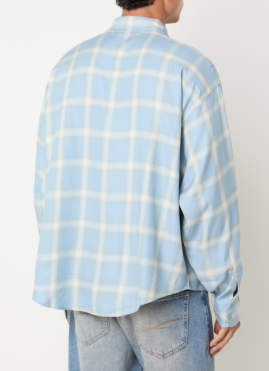 Cole Buxton Regular fit overhemd met ruitdessin - achterkant 2 blauw