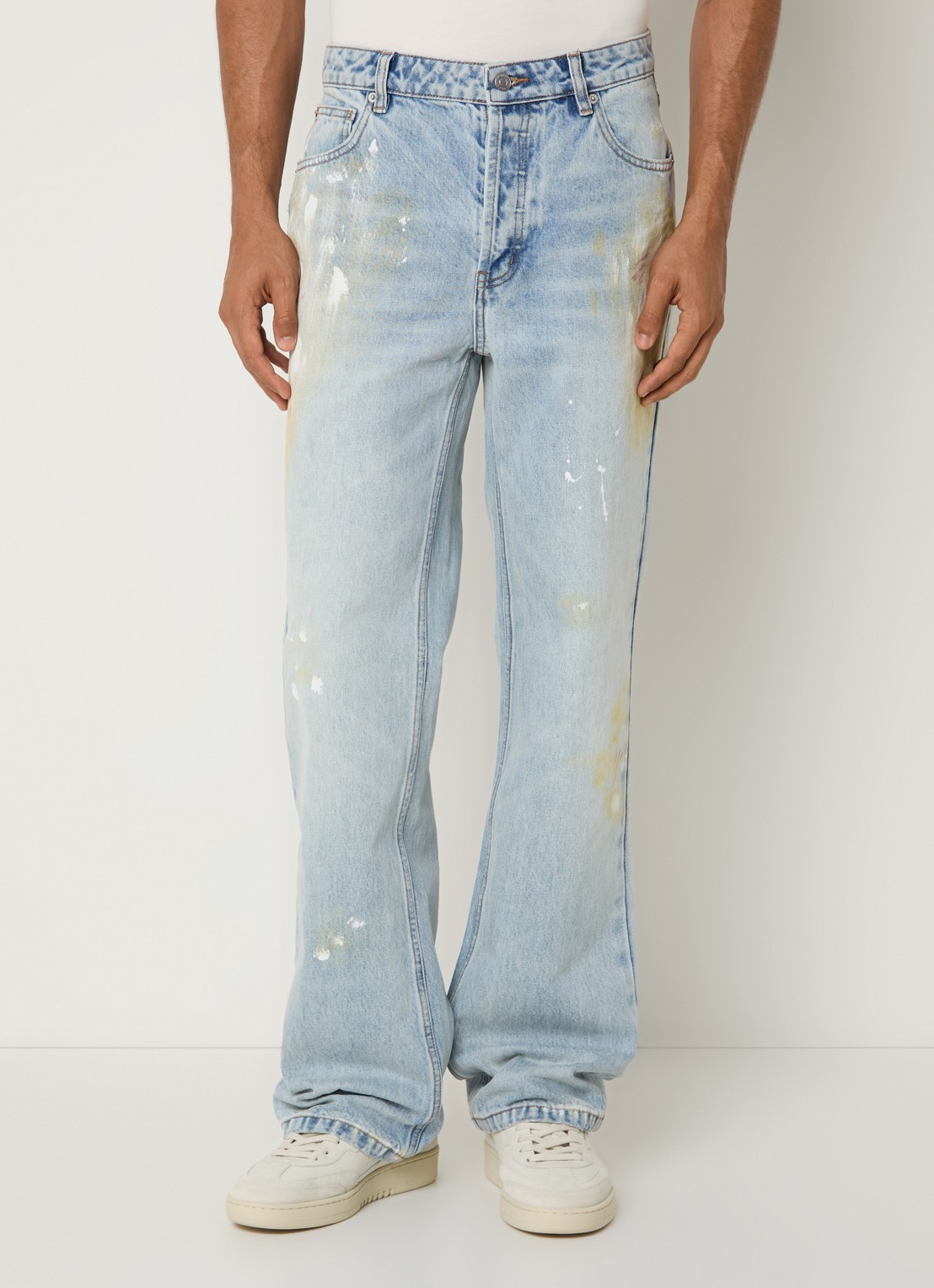 Cole Buxton Straight fit jeans met lichte wassing en steekzakken - detail 4 indigo