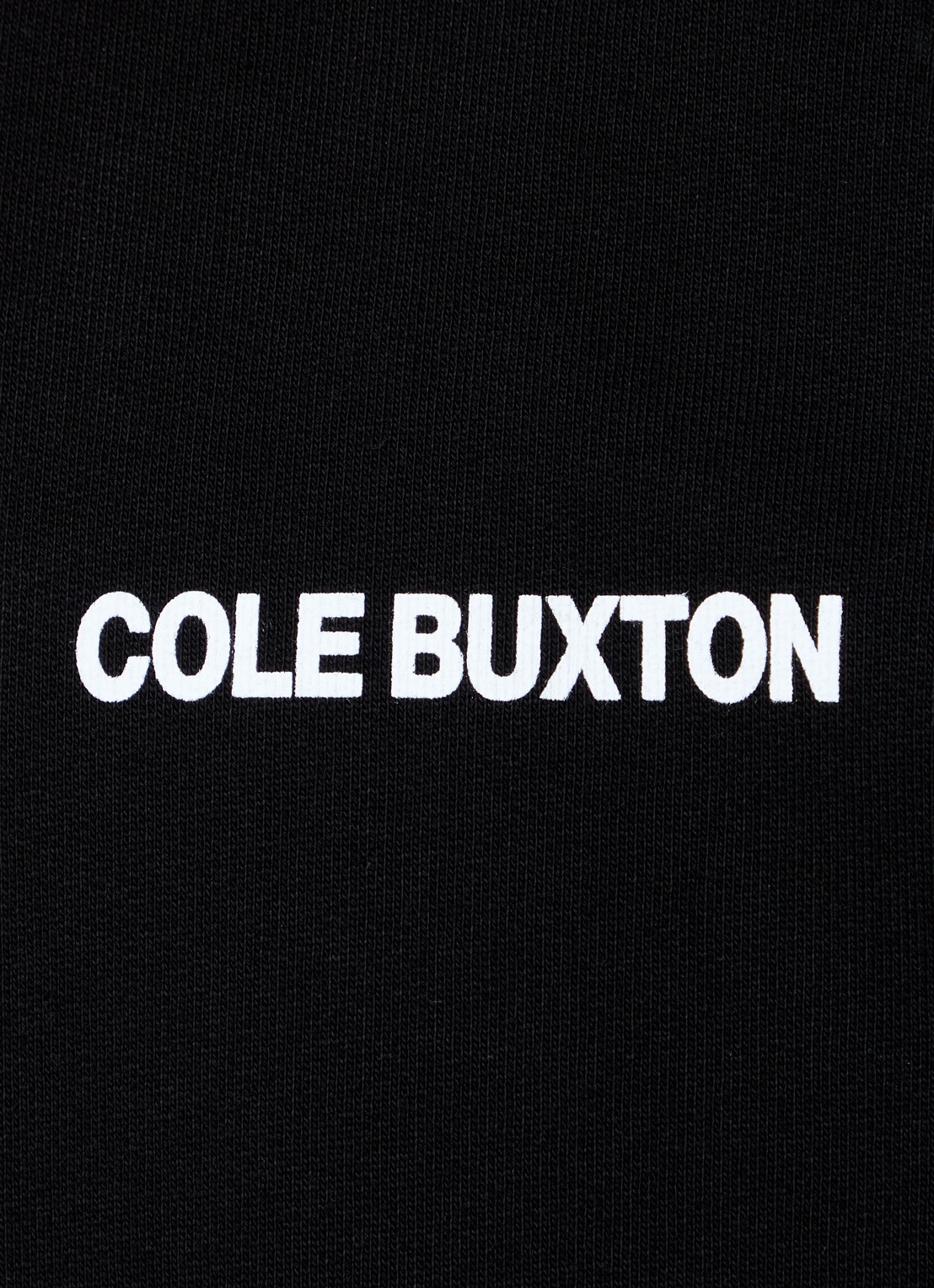 Cole Buxton Sweater met logo- en backprint - detail 3 zwart