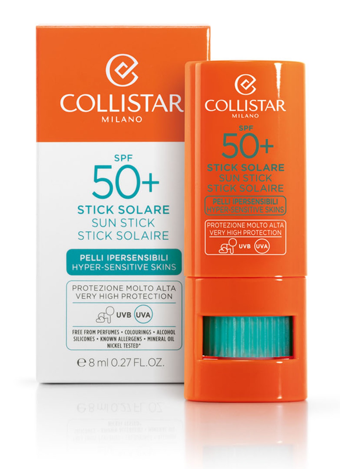 Collistar Sun Stick SPF 50+ - zonnebrand - voorkant 2 undefined