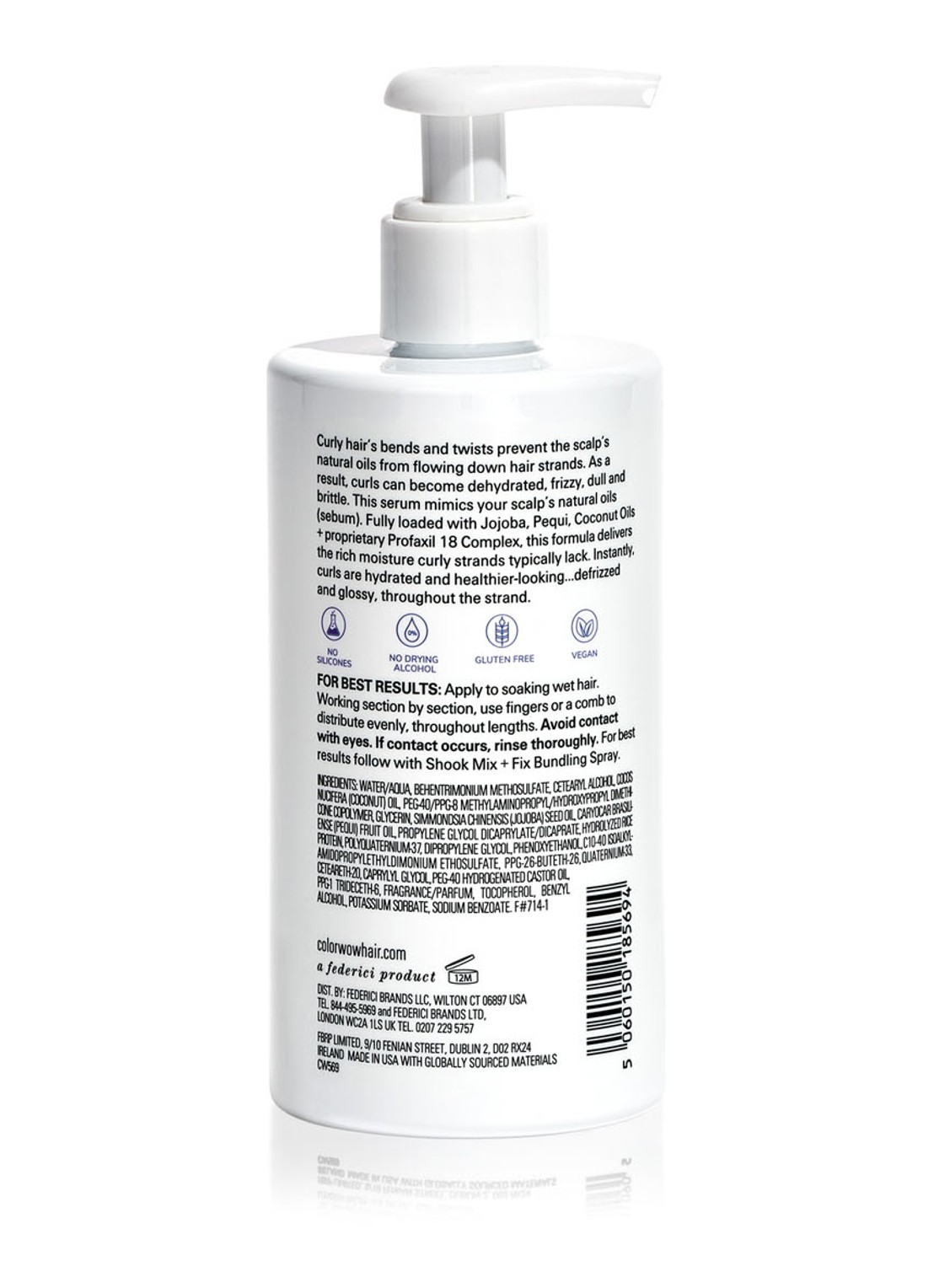 Color Wow Curl Flo Etry Vital Natural Serum - haarserum voor krullend haar - voorkant 3 undefined
