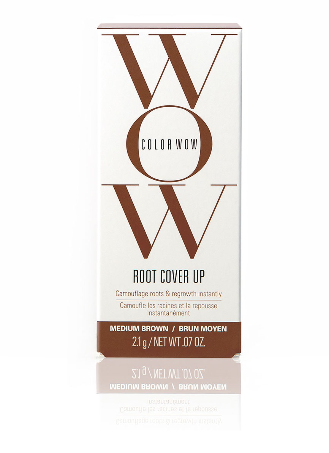 Color Wow Root Cover Up - uitgroei poeder - voorkant medium brown