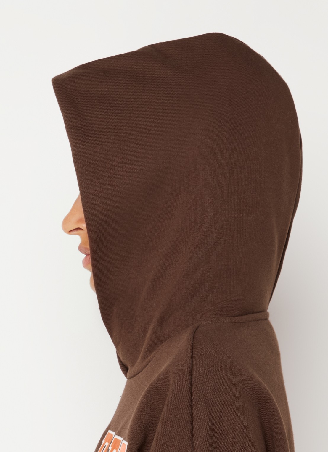 Colourful Rebel CLRFL RBL oversized hoodie in biologische katoenblend - detail 5 bruin