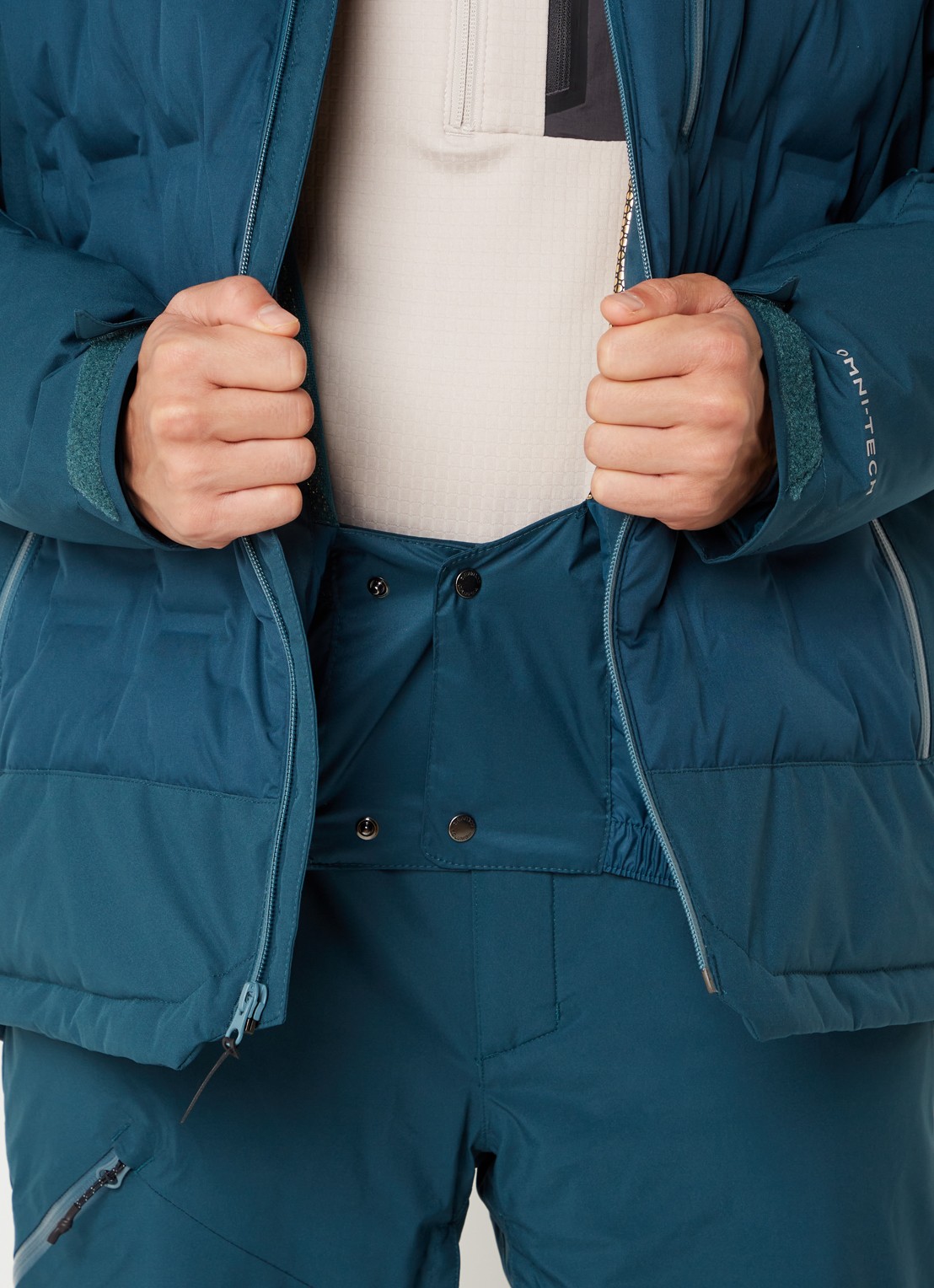 Columbia Wild Card III ski-jas met donsvulling en afneembare capuchon  - detail 6 zeegroen