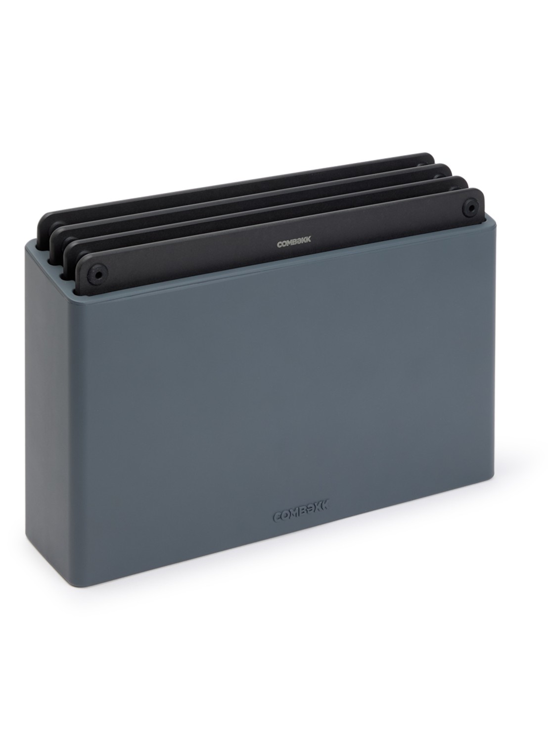 Combekk Snijplank 22 x 32 cm set van 4 - voorkant 5 zwart