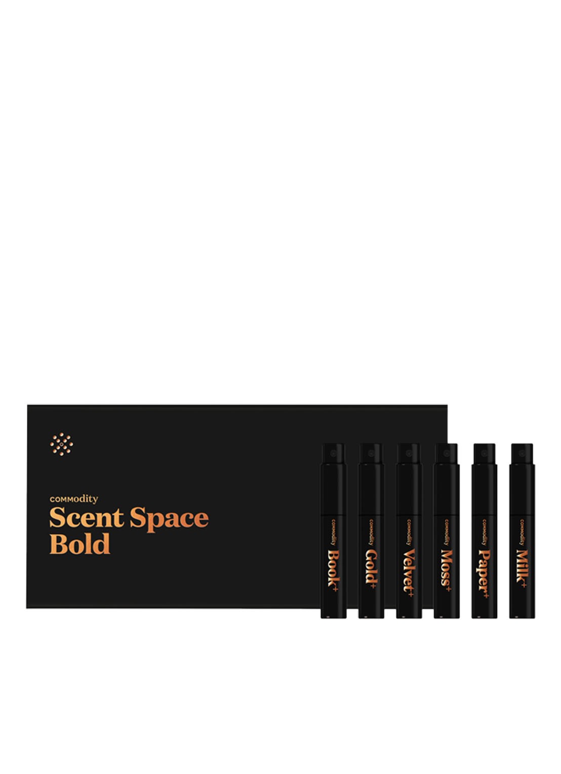 Commodity Scent Space Bold - travel size geuren set - voorkant undefined