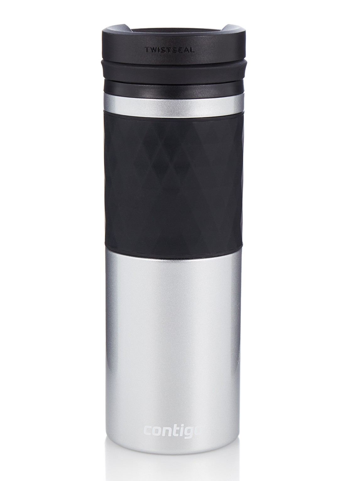 Contigo Glaze thermosbeker 470 ml - voorkant roestvrijstaal
