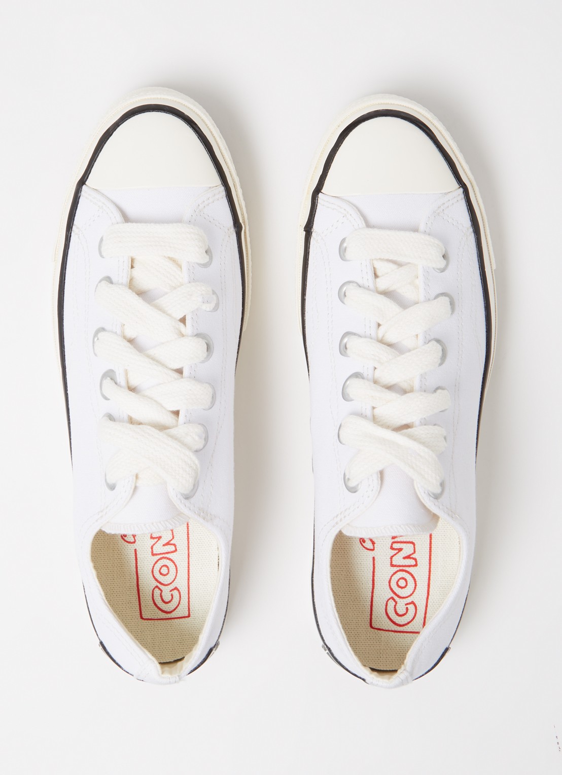 Converse Chuck 70 OX sneaker van canvas  - detail 4 wit