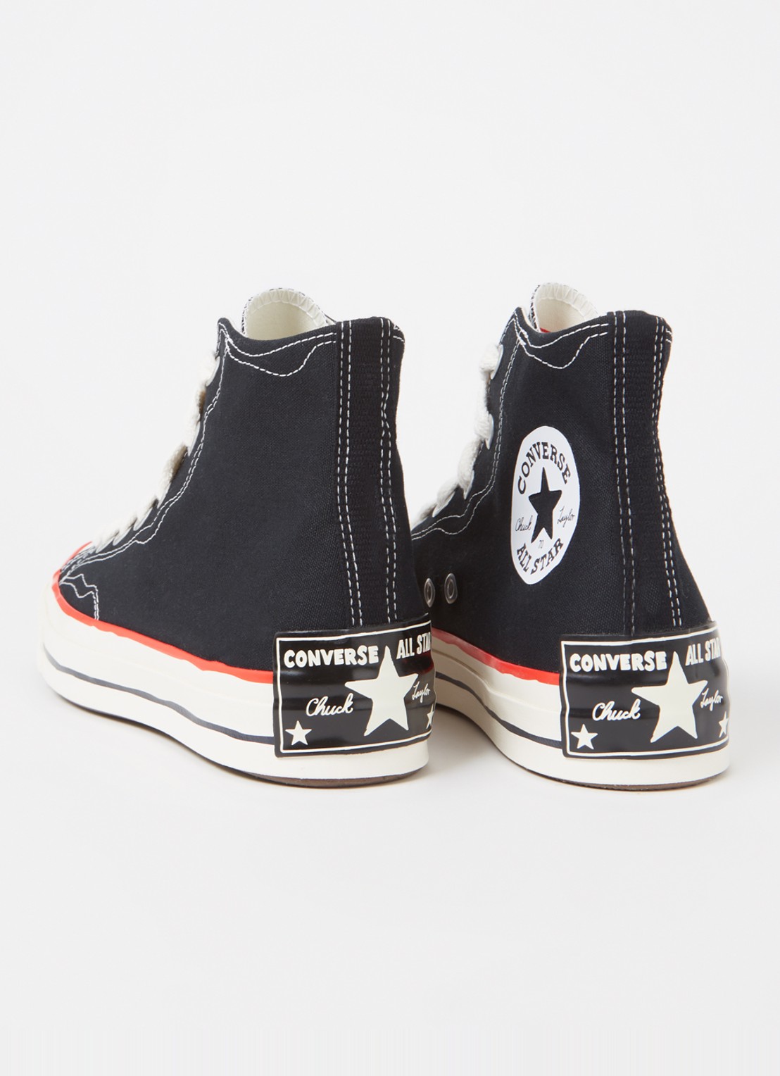 Converse Chuck 70 OX sneaker van canvas  - achterkant 3 zwart
