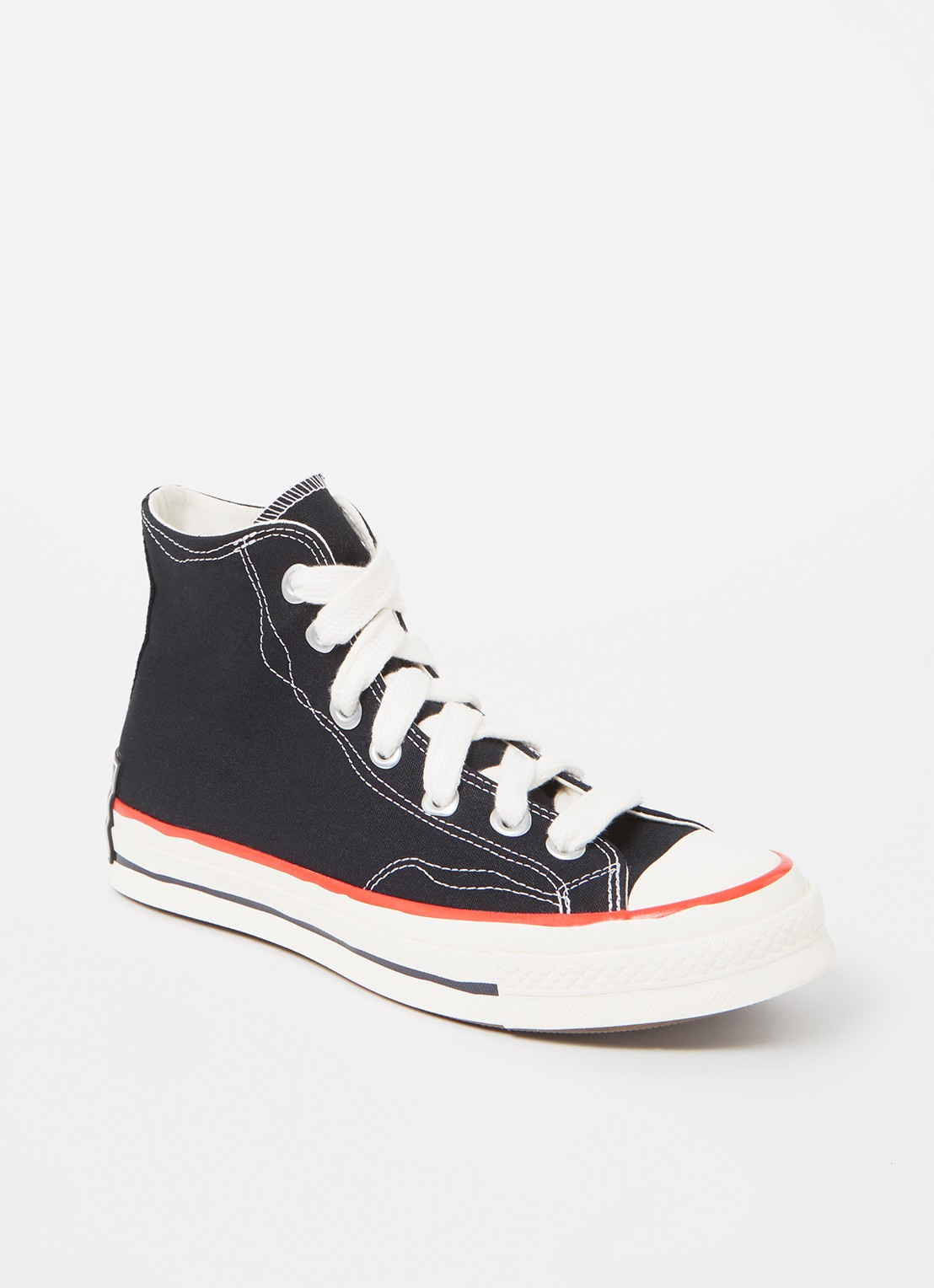 Converse Chuck 70 OX sneaker van canvas  - voorkant 4 zwart