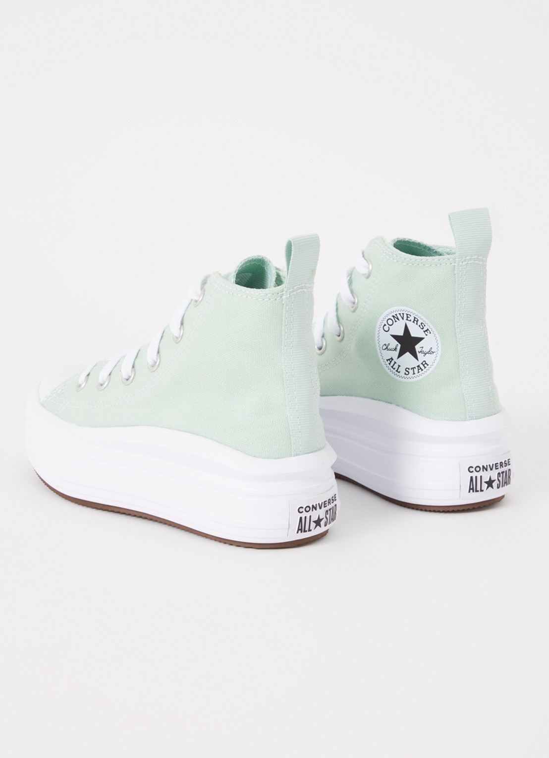Converse Chuck Taylor All Star Move Platform sneaker van canvas - achterkant 7 mint