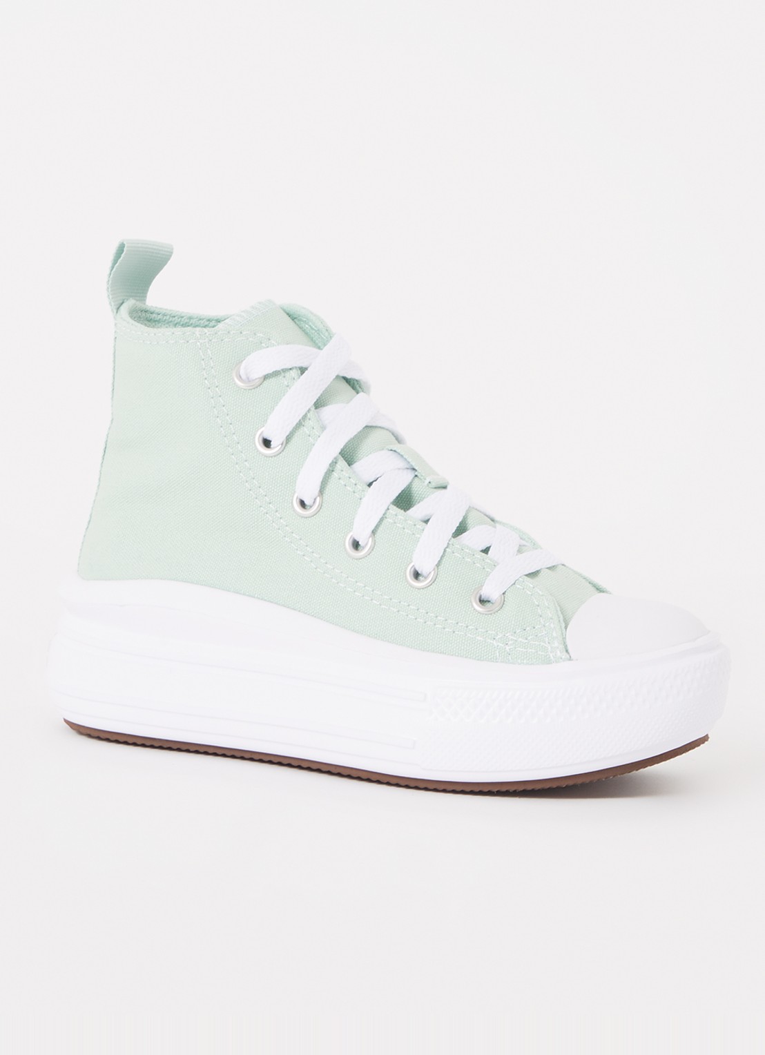 Converse Chuck Taylor All Star Move Platform sneaker van canvas - voorkant mint