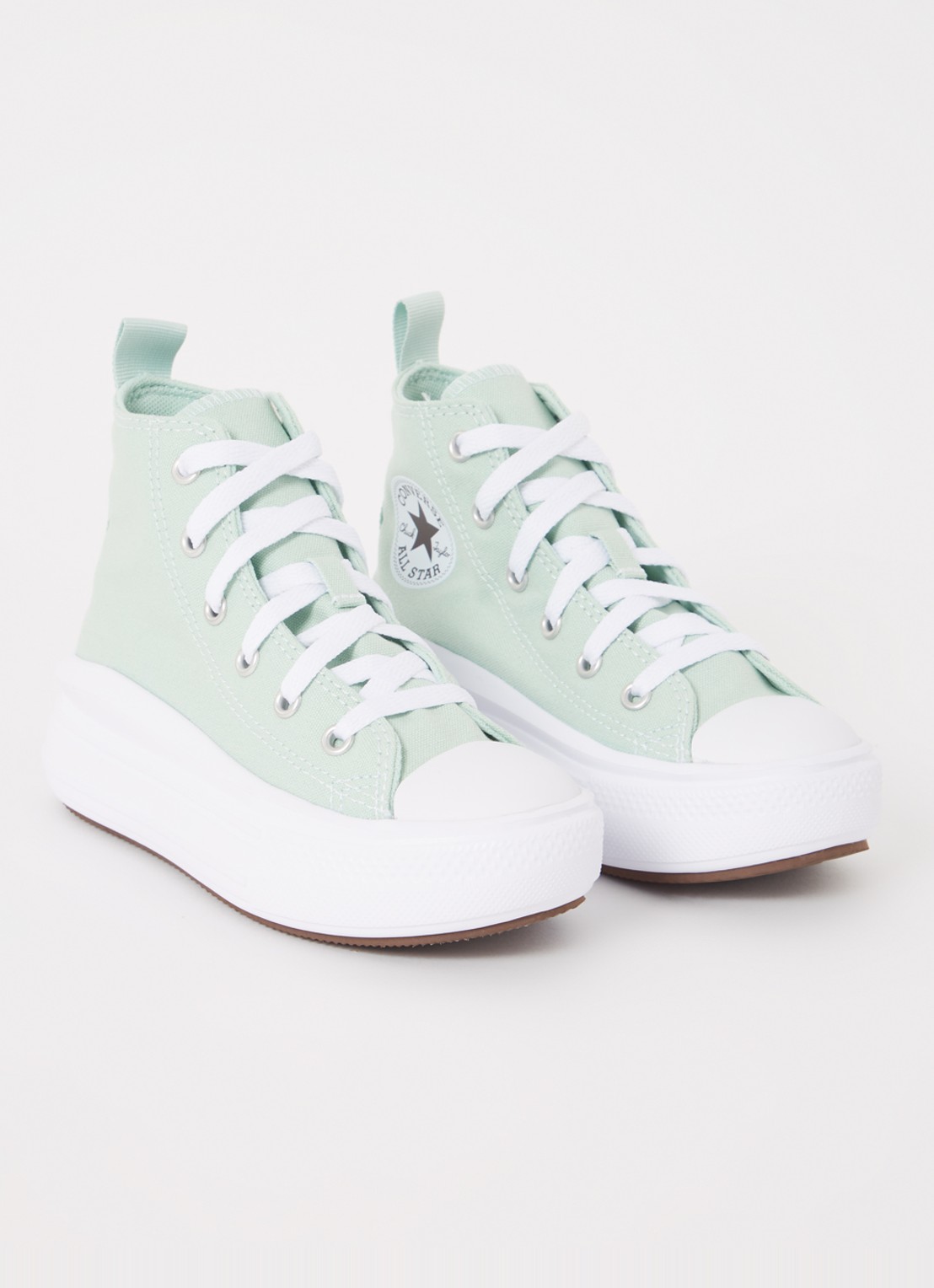 Converse Chuck Taylor All Star Move Platform sneaker van canvas - voorkant 2 mint