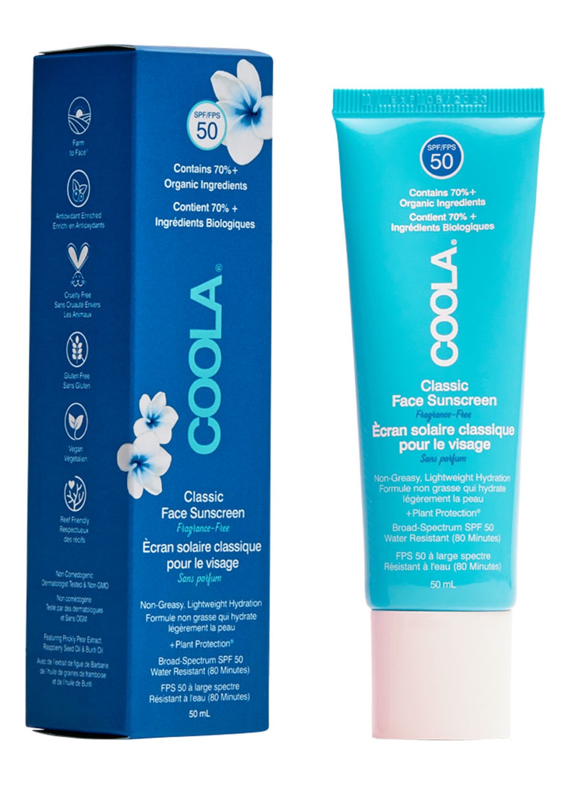 Coola Classic Body  Sunscreen Lotion SPF50 Fragrance Free - zonnebrand - voorkant undefined