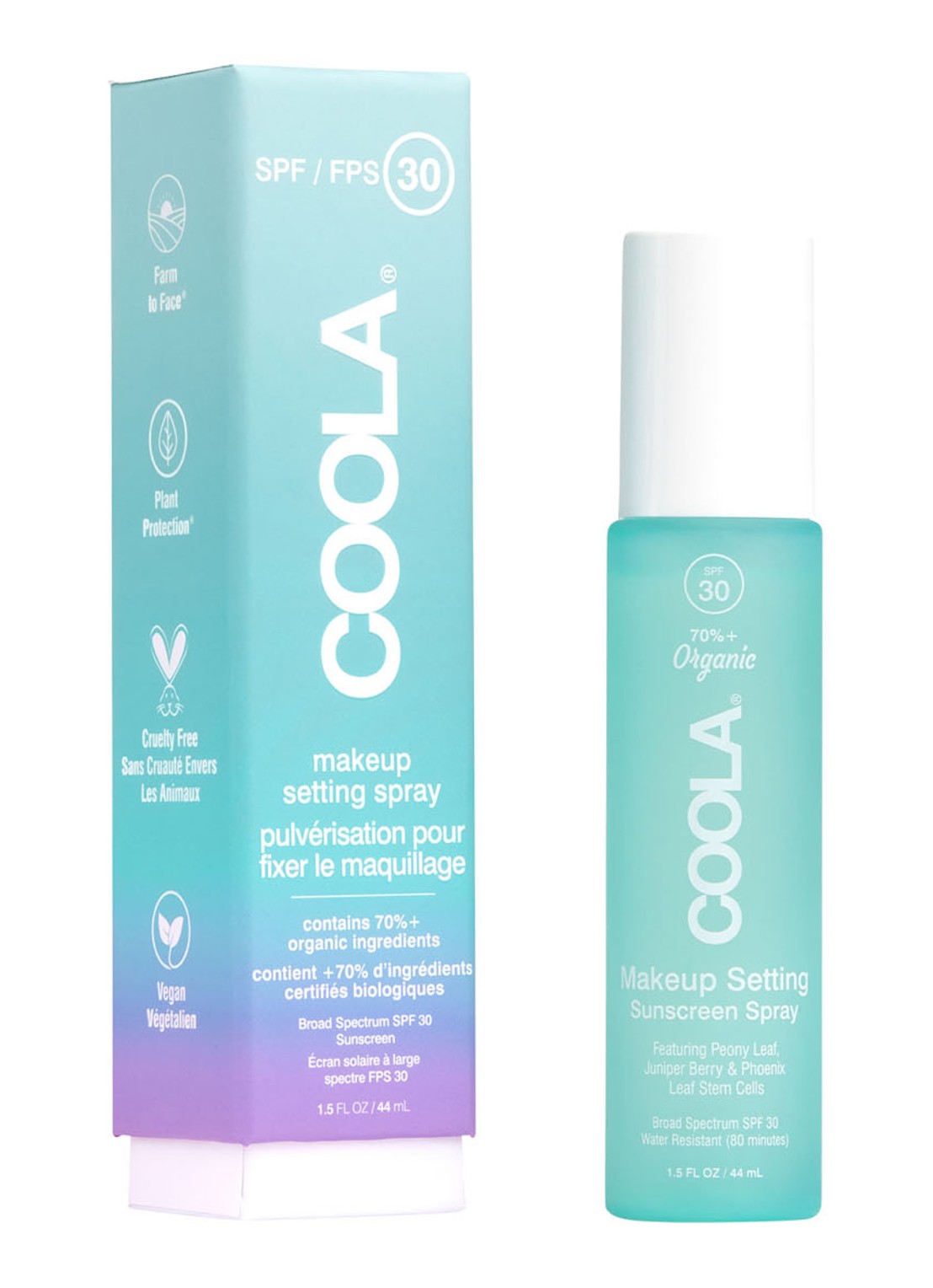 Coola Make-up Setting Spray  Sunscreen SPF 30 - zonnebrand setting spray - voorkant undefined