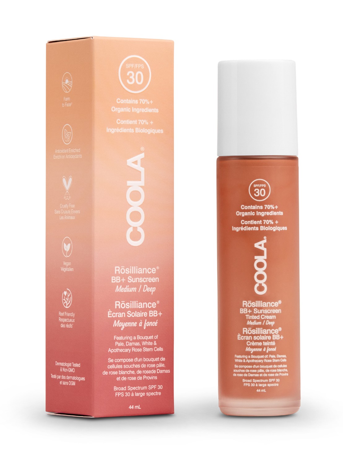 Coola Rosilliance Mineral BB + Cream - getinte moisturizer - voorkant 2 bronze goddess