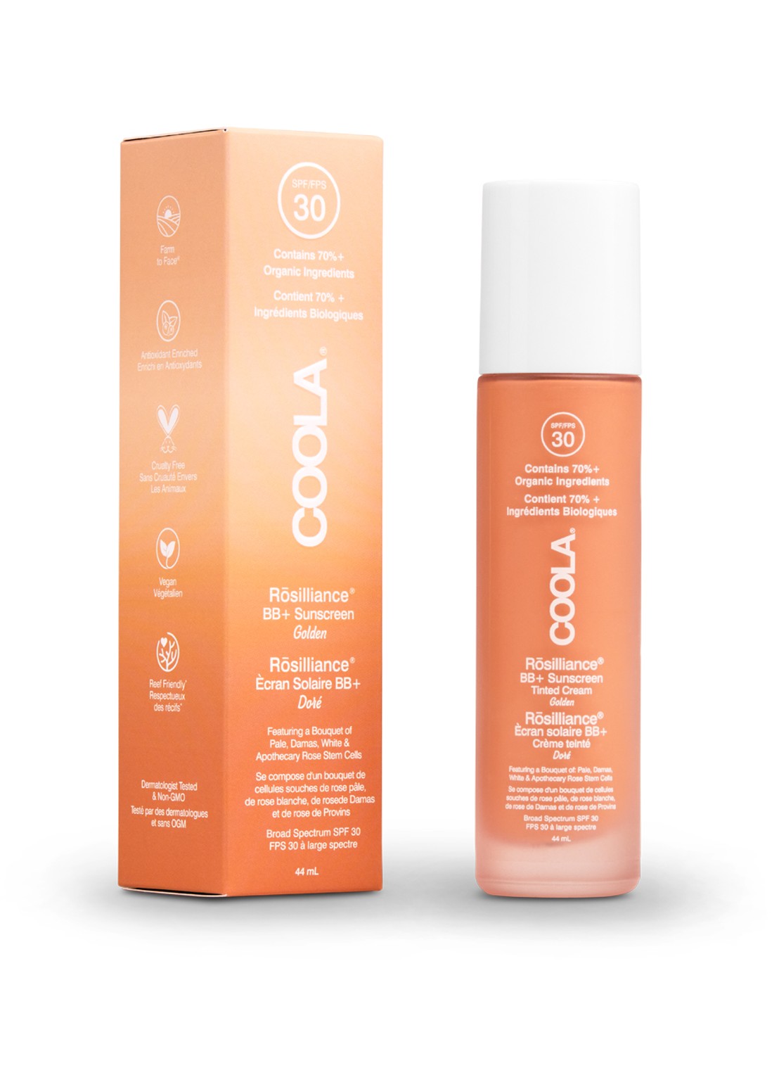 Coola Rosilliance Mineral BB + Cream - getinte moisturizer - voorkant cream golden