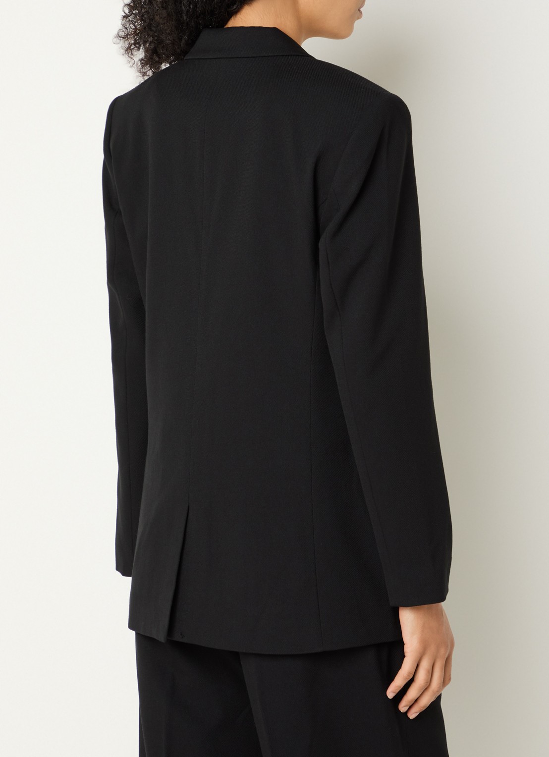 Copenhagen Muse Blazer met klepzakken en schoudervulling - achterkant zwart