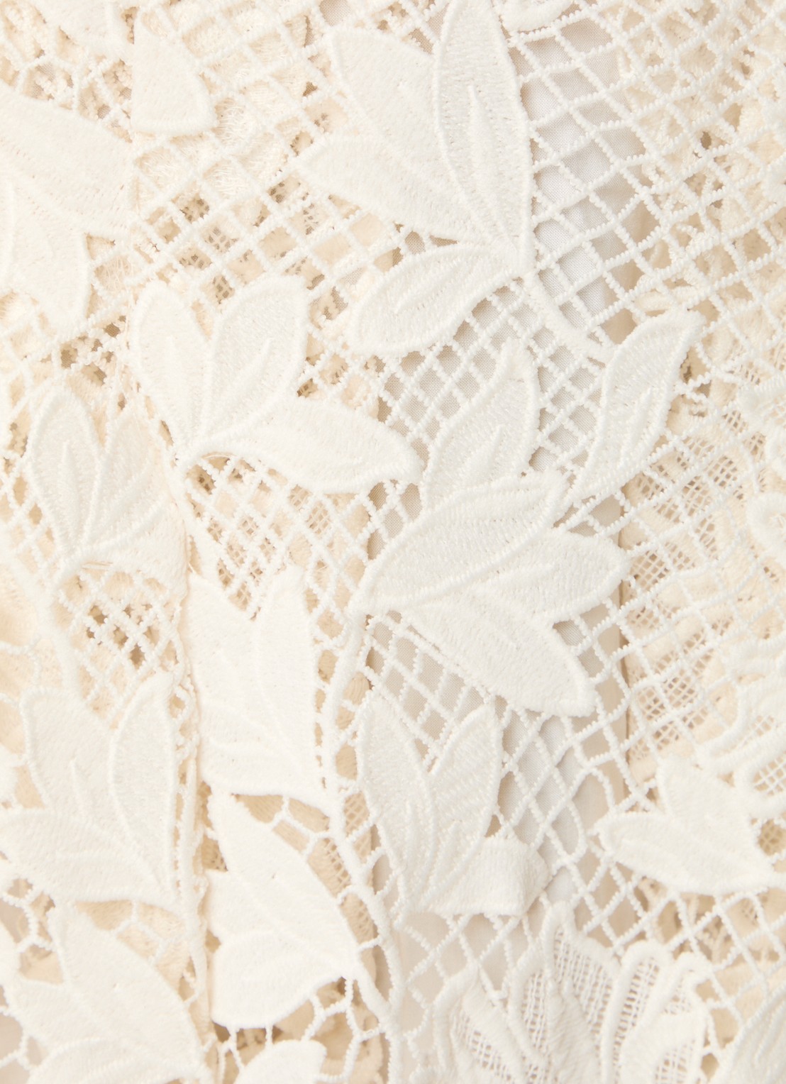 Copenhagen Muse Larah midi rok met borduring - detail 3 gebroken wit