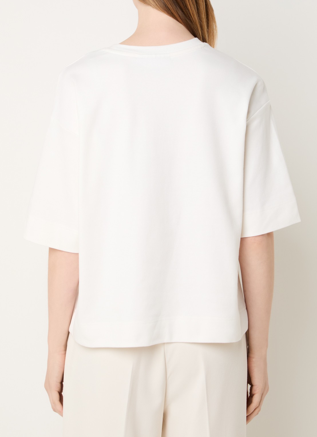 Copenhagen Muse Muse T-shirt met logoburduring - achterkant wit