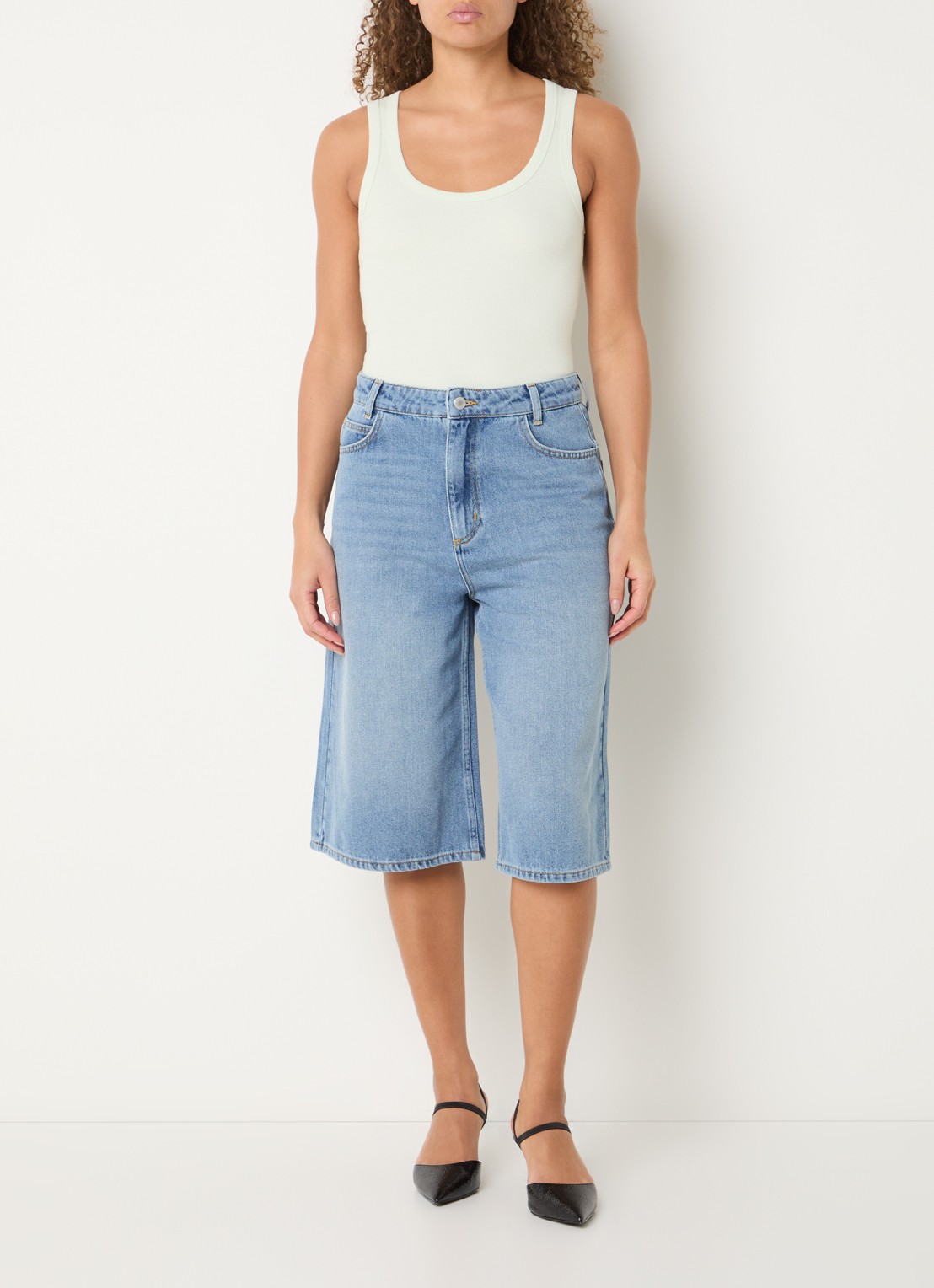 Copenhagen Muse Tanktop met ronde hals - voorkant 4 lindegroen