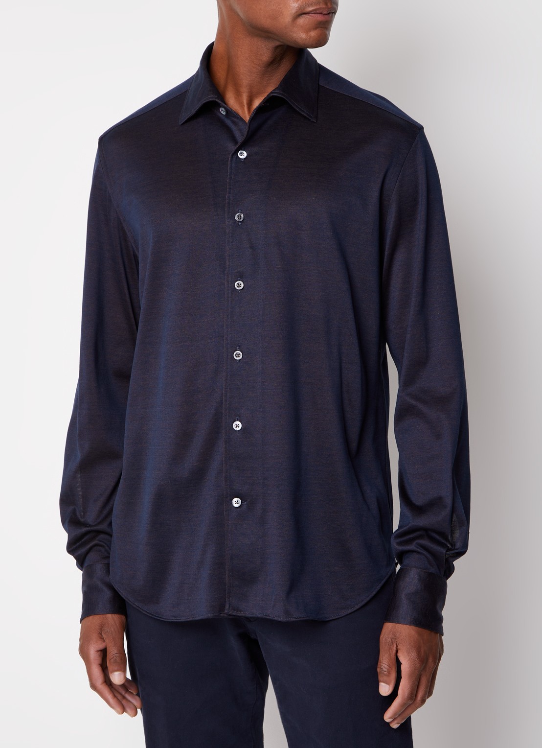 Corneliani Regular fit overhemd - detail 2 donkerblauw