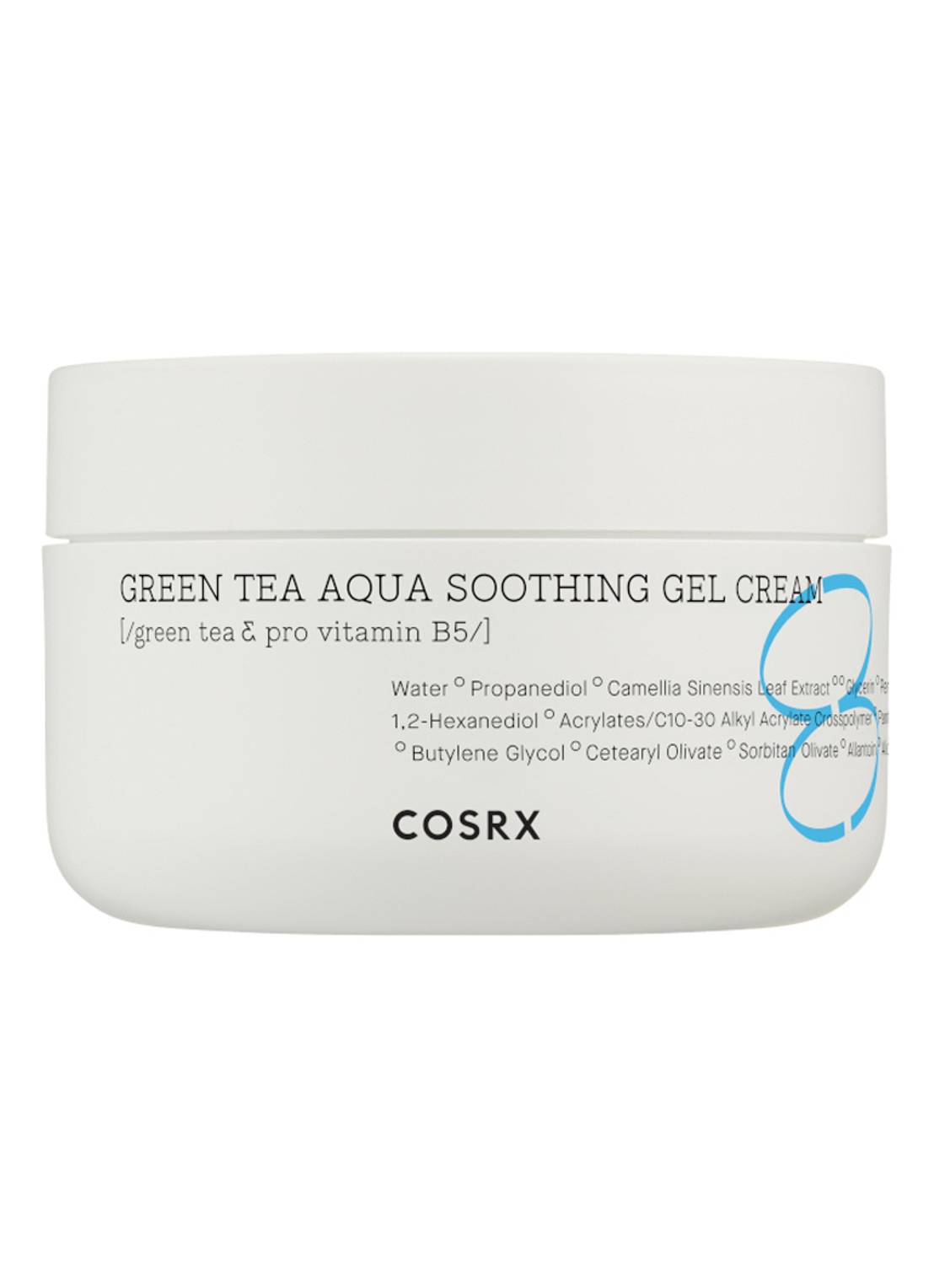 COSRX Hydrium Green Tea Aqua Soothing Gel Cream - dag- en nachtcrème - voorkant undefined