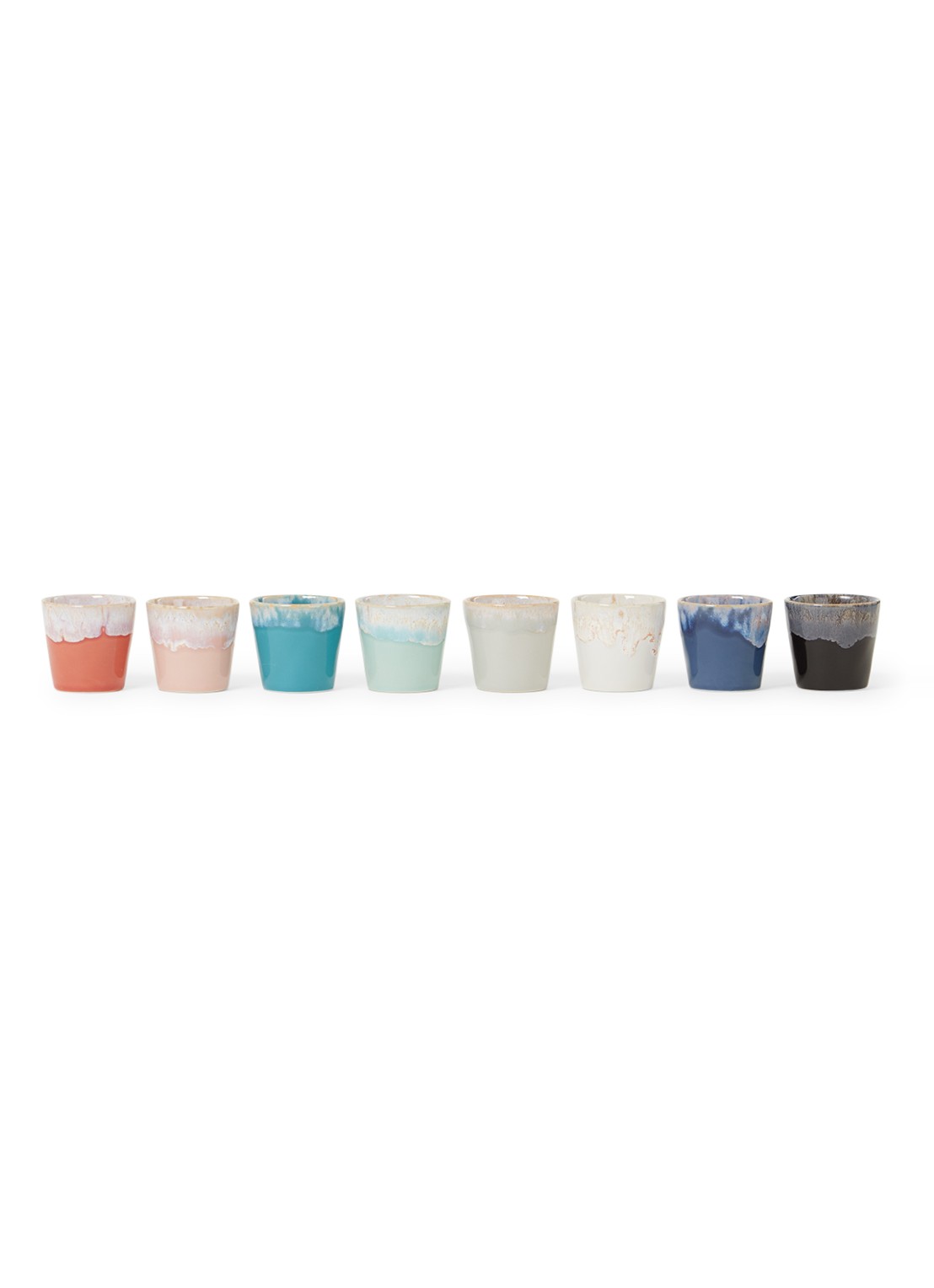 Costa Nova Grespresso espressokopje 9 cl set van 8 - voorkant 2 multicolor