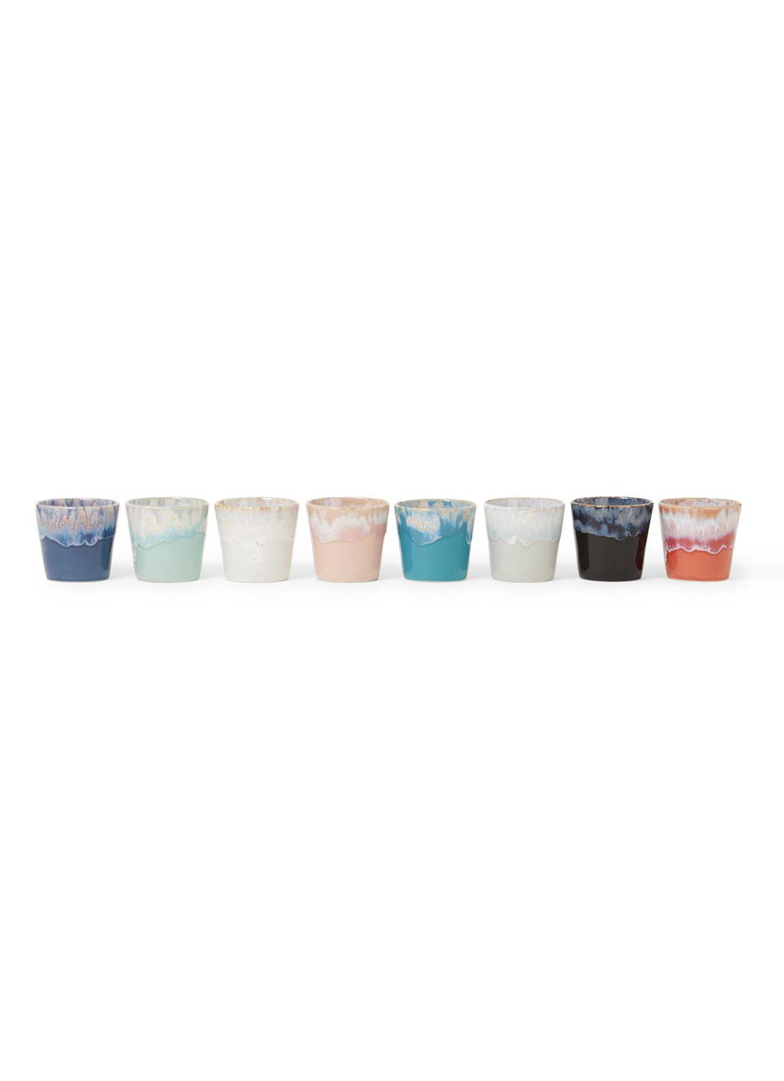 Costa Nova Grespresso lungo kopje 21 cl set van 8 - voorkant 2 multicolor