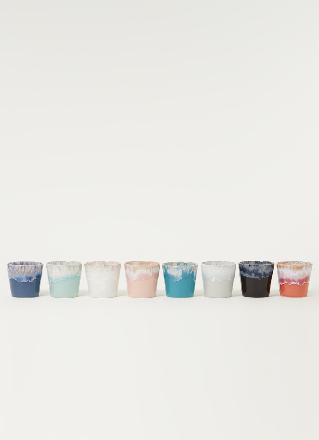 Costa Nova Grespresso lungo kopje 21 cl set van 8 - voorkant 3 multicolor