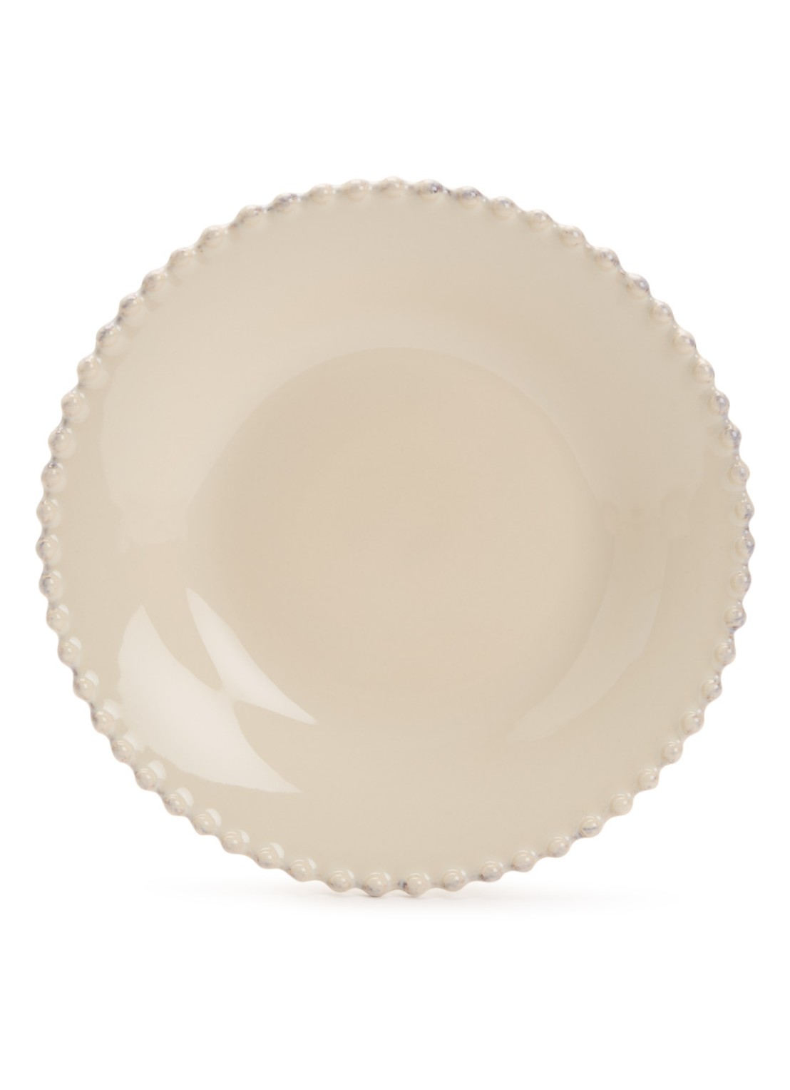 Costa Nova Pearl diep bord 24 cm - voorkant beige