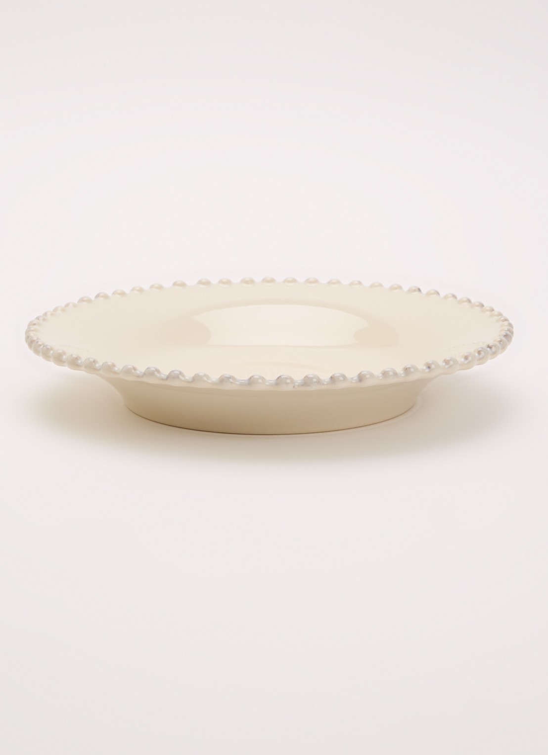 Costa Nova Pearl diep bord 24 cm - voorkant 2 beige
