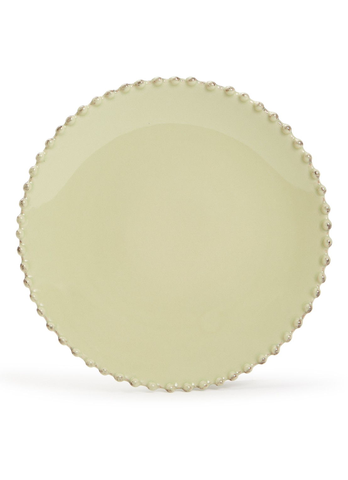 Costa Nova Pearl ontbijtbord 22 cm - voorkant lindegroen