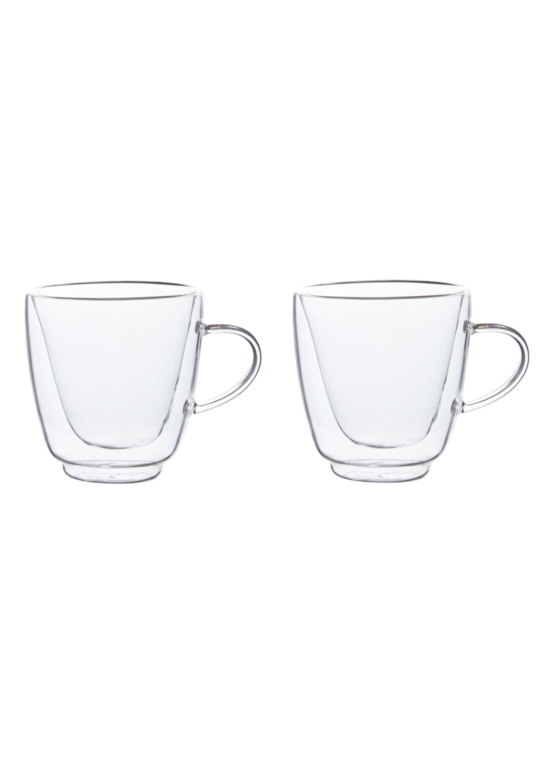 Cosy & Trendy Isolate dubbelwandig koffieglas 16 cl set van 2 - voorkant 2 transparant