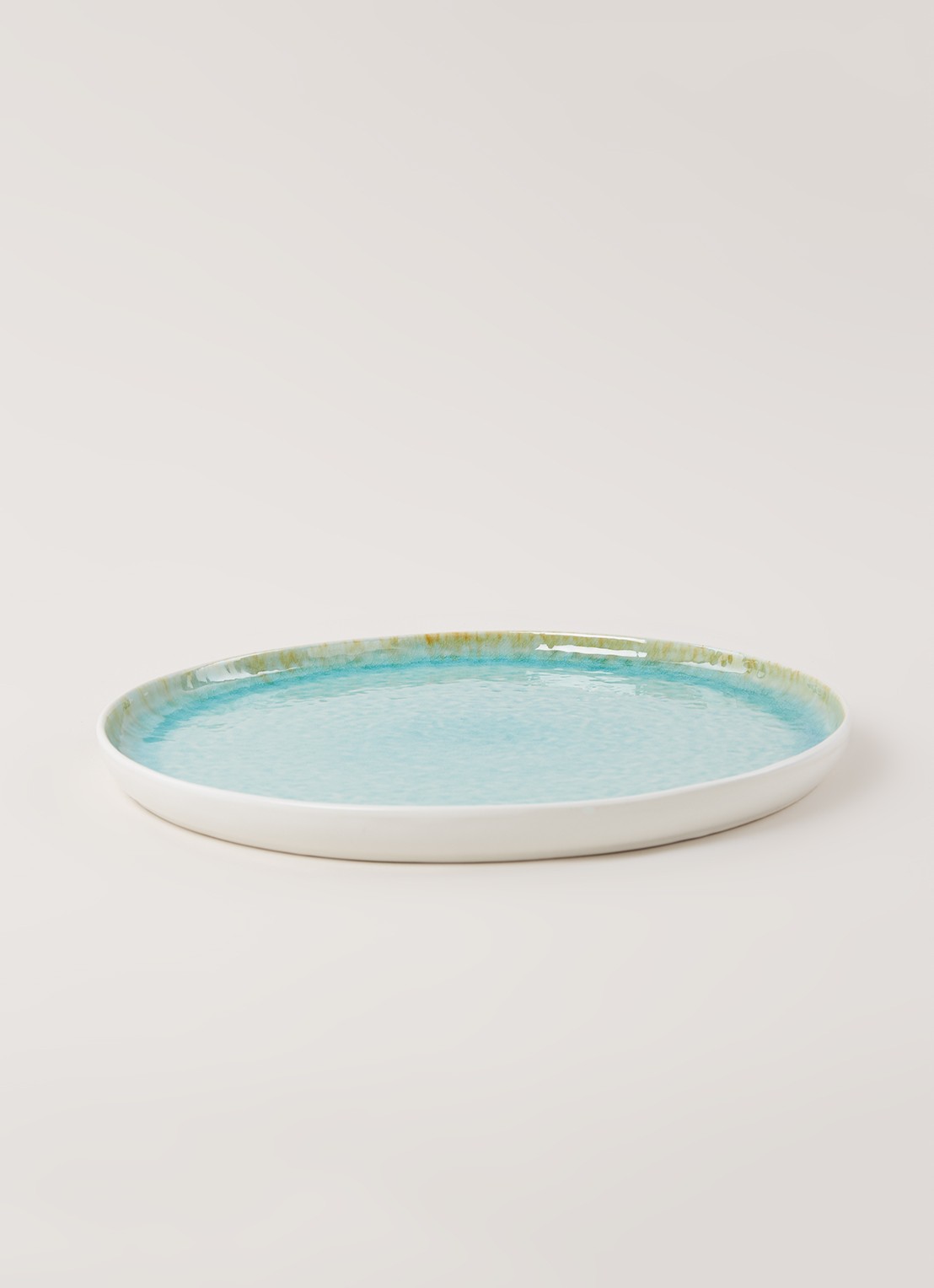 Cosy & Trendy Laguna Azzurro onderbord 31 cm - voorkant 2 turquoise