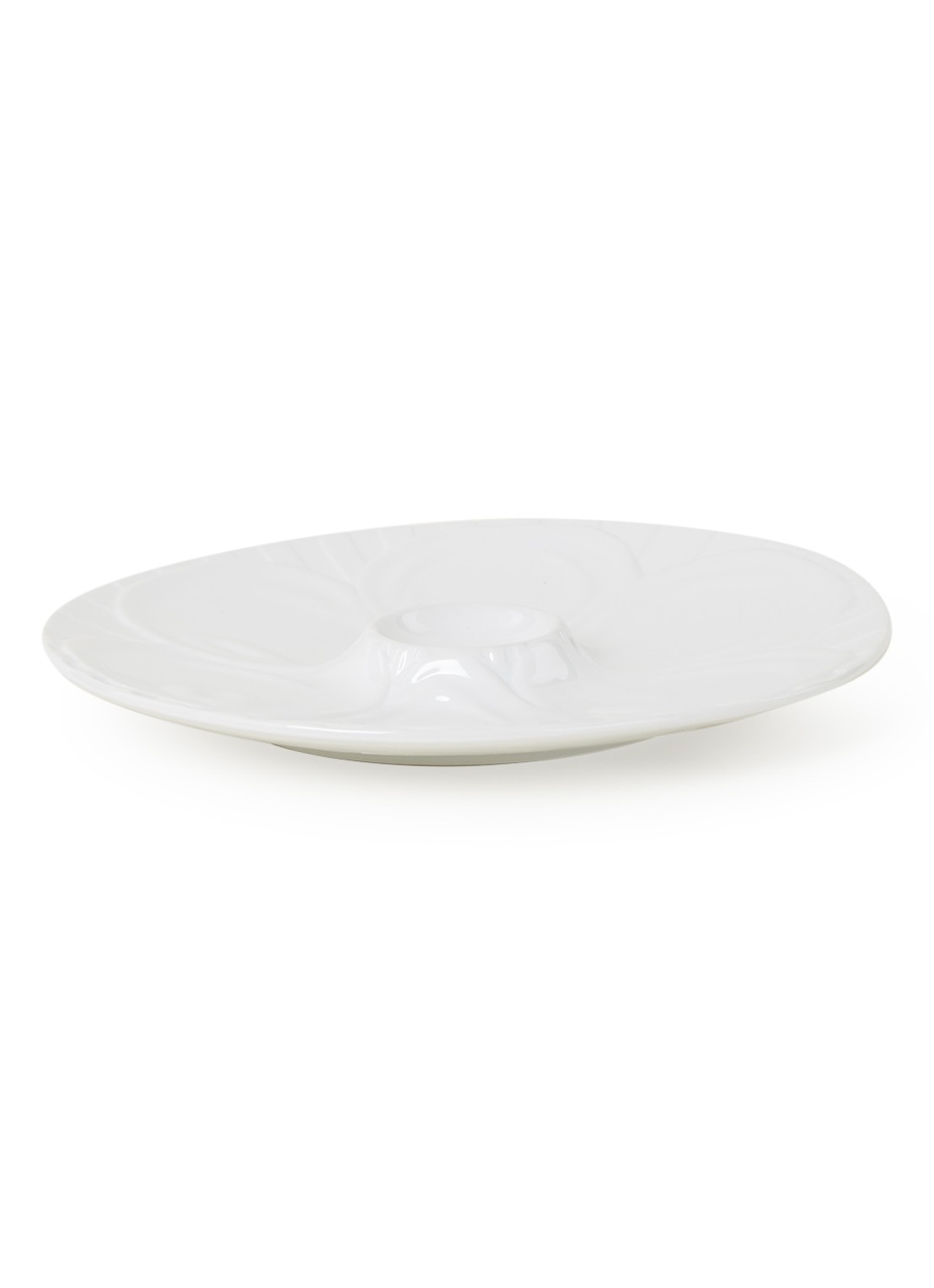 Cosy & Trendy Oesterschaal 28 cm - voorkant 2 wit