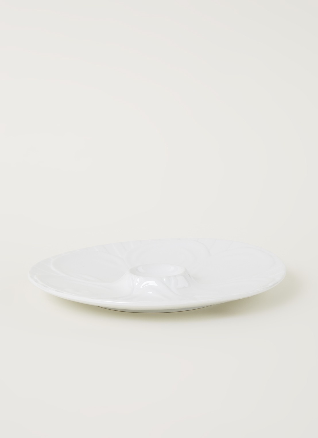 Cosy & Trendy Oesterschaal 28 cm - voorkant 3 wit