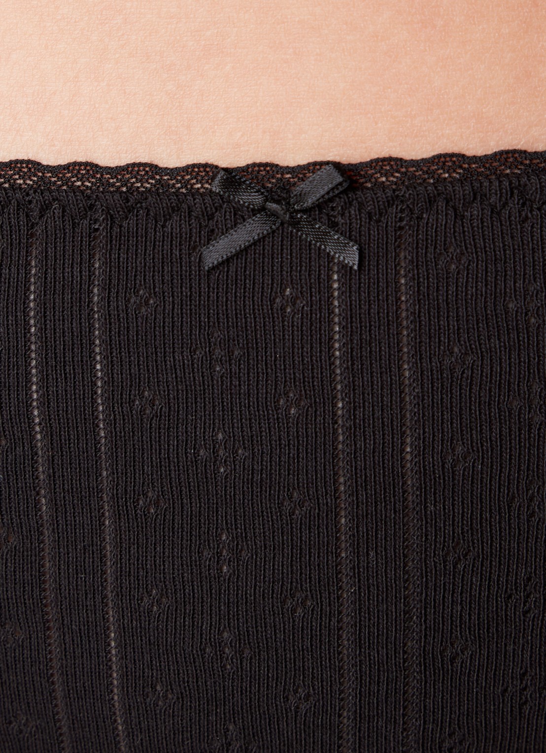 Cou Cou Intimates The Cozy slip van  katoen - detail 5 zwart