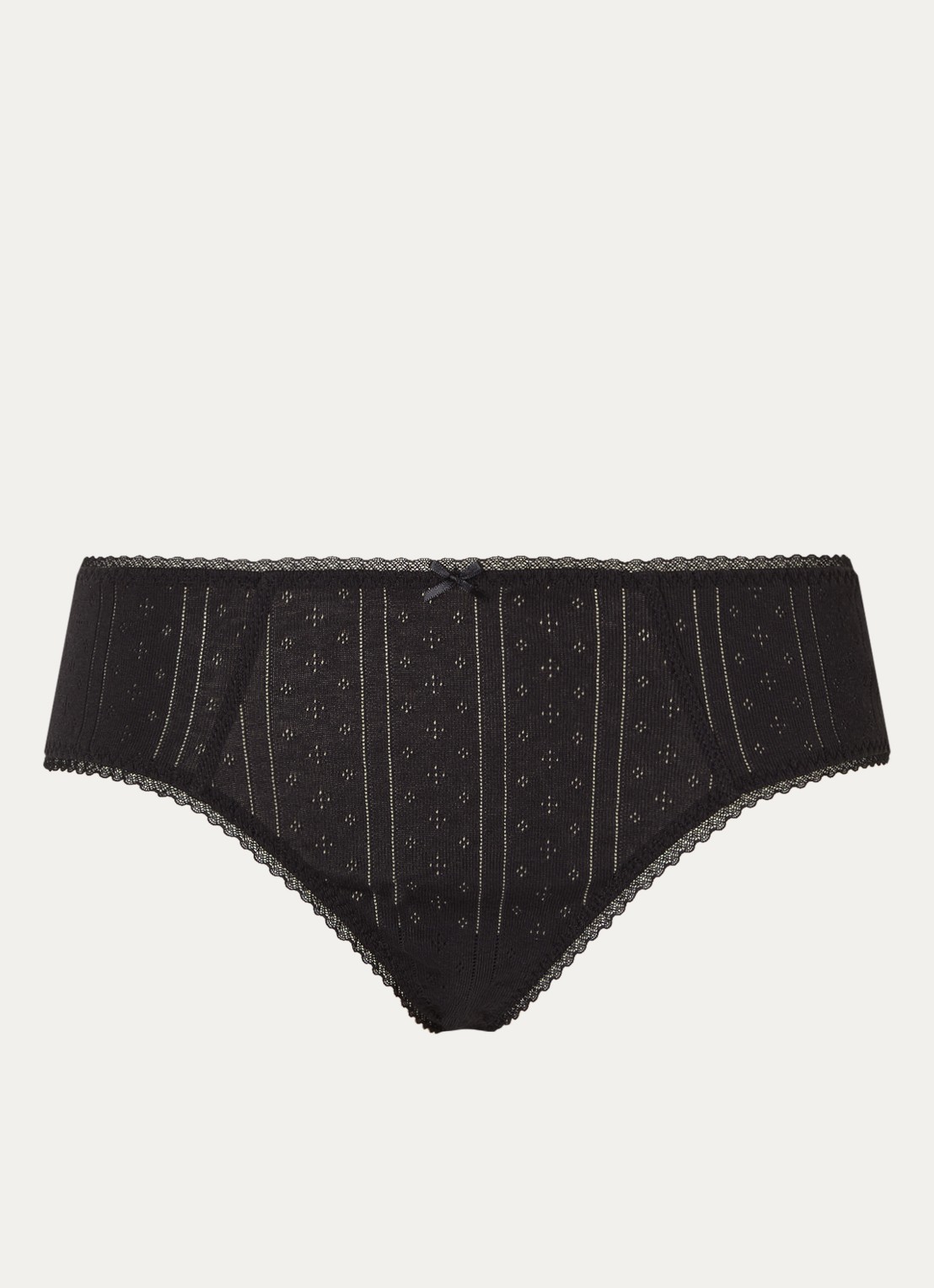 Cou Cou Intimates The Cozy slip van  katoen - voorkant 2 zwart