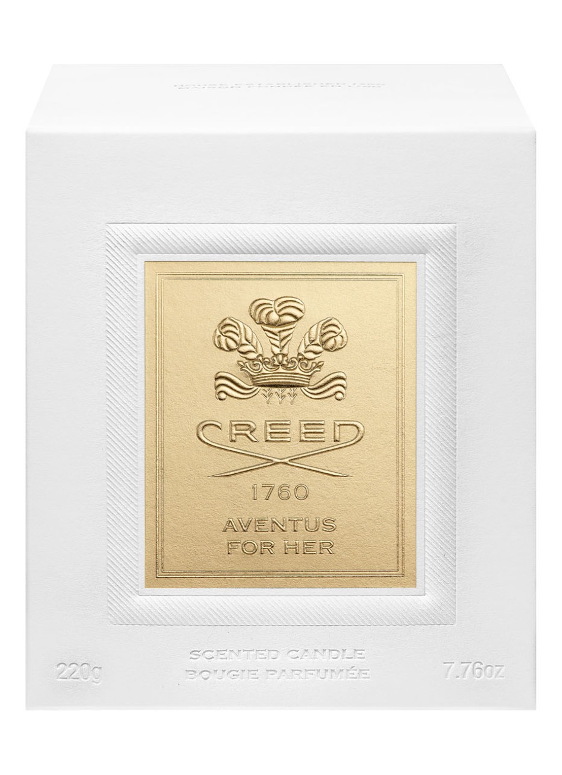 Creed Aventus For Her Porcelain Candle - geurkaars 220 gram - voorkant 2 undefined
