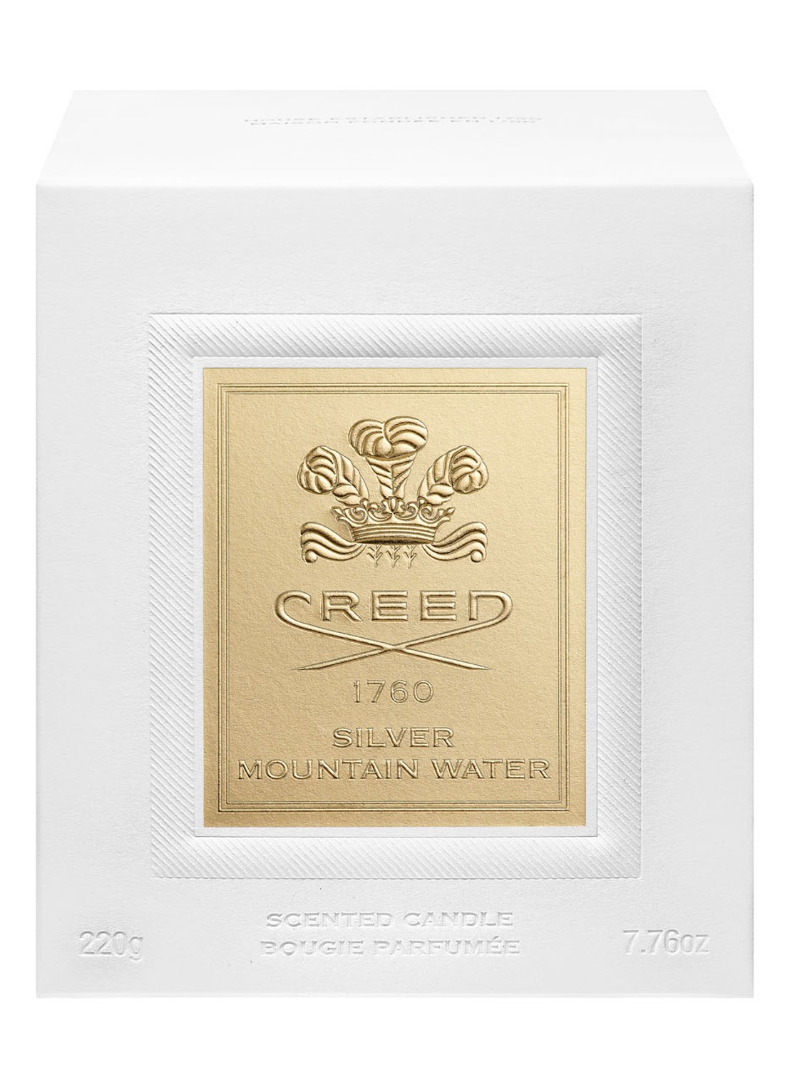 Creed Silver Mountain Water Porcelain Candle - geurkaars 220 gram - voorkant 2 undefined