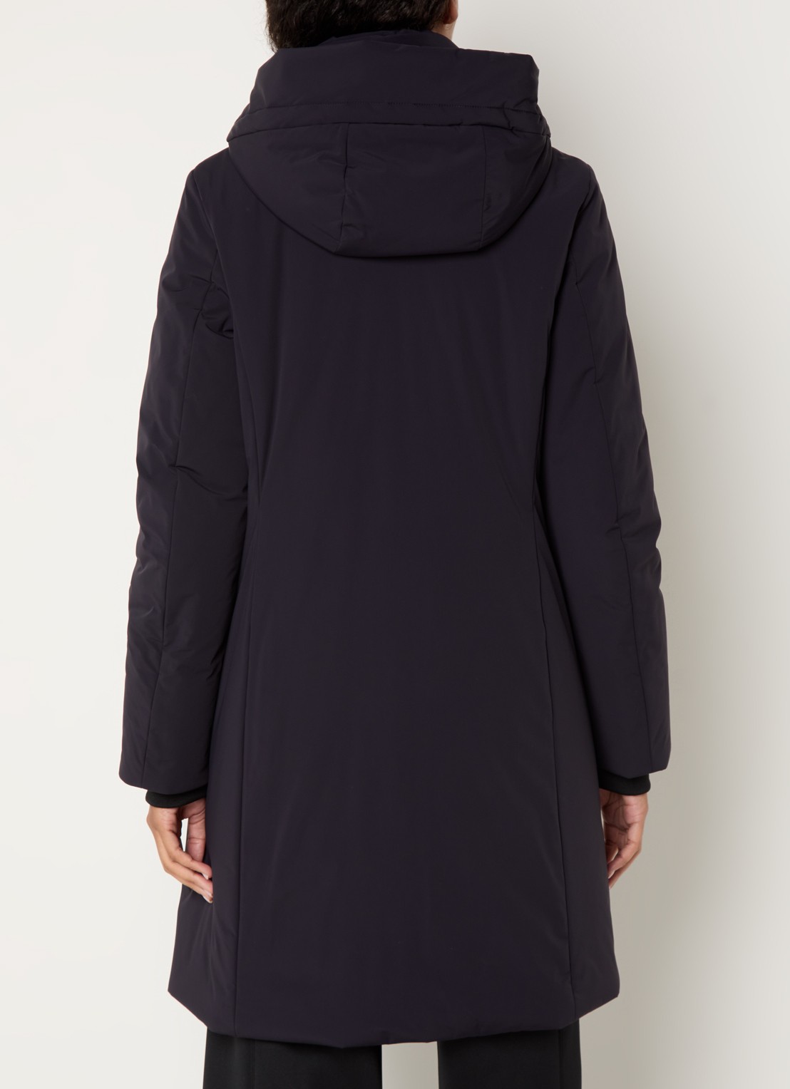 Creenstone Alexandra gewatteerde parka met afneembare capuchon - achterkant 3 donkerblauw