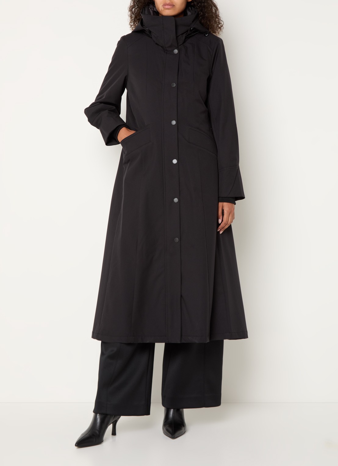Creenstone Molly gewatteerde parka met capuchon - detail 2 zwart